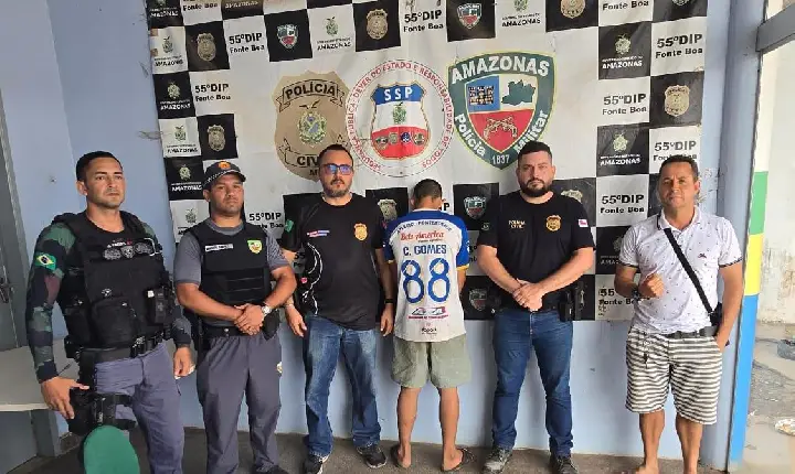 Ação Policial em fonte Boa determinada pela Justiça prende mais um suspeito de cometer vários crimes na cidade