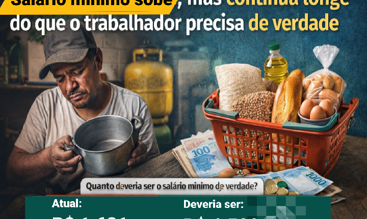 Análise | Salário mínimo sobe, mas continua longe do que o trabalhador deveria receber de verdade