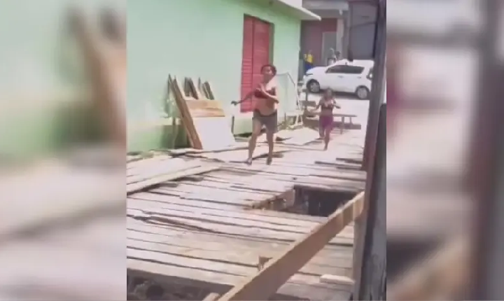 ASSISTA AO VÍDEO: Briga entre duas mulheres quase resulta em tragedia em Tefé termina com vítima esfaqueada e jogada em buraco, em Tefé