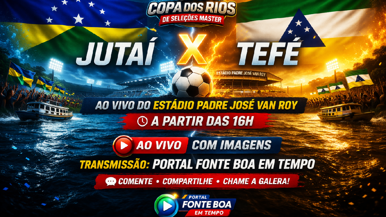 Atual campeã, Tefé entra em campo pressionada contra Jutaí e pode ser eliminada da Copa dos Rios Master