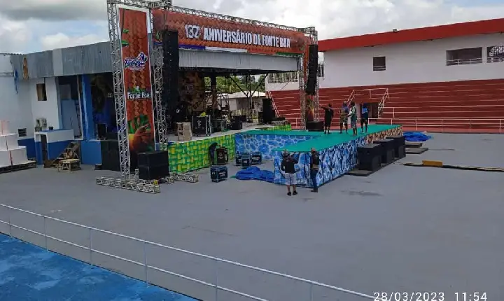 Devido a uma forte chuva, a primeira noite do aniversário de Fonte Boa foi adiada