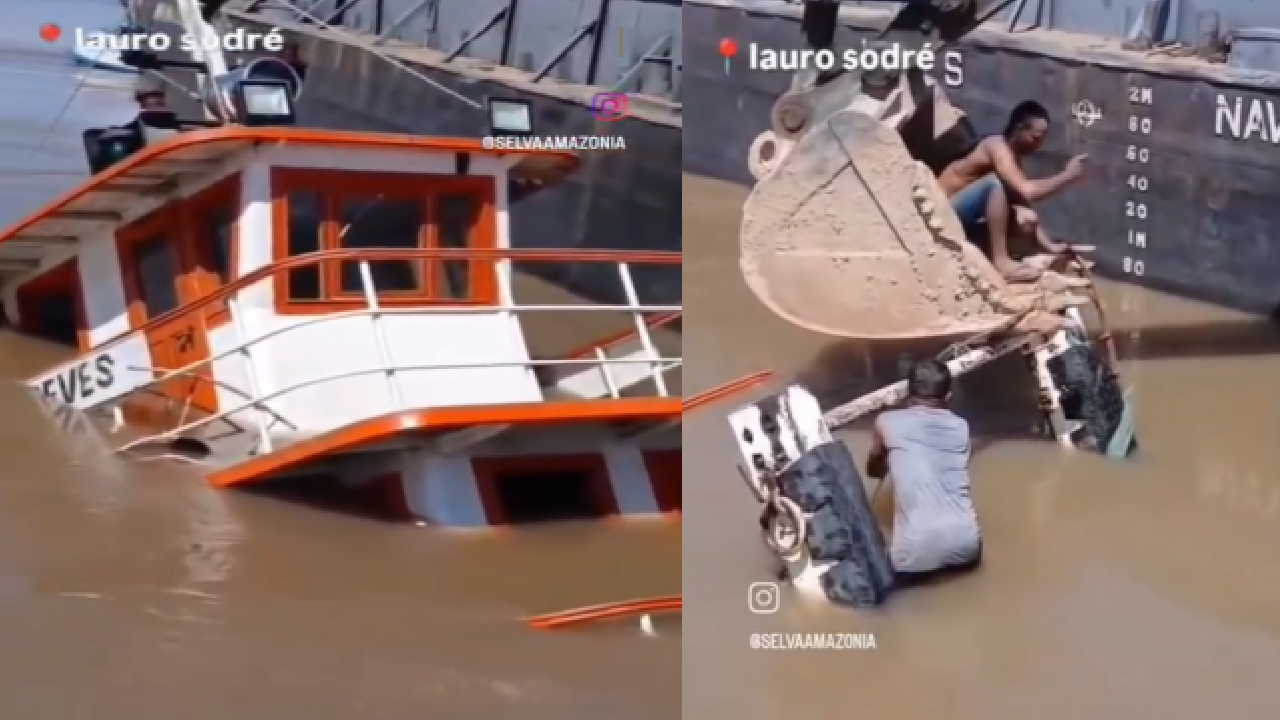 Empurrador afunda nas proximidades da comunidade Lauro Sodré, em Coari