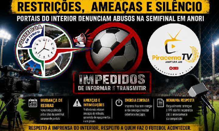 ESPORTE, IMPRENSA E RESPEITO: O EPISÓDIO DE ANORI QUE EXPÔS A FRAGILIDADE DA RELAÇÃO ENTRE A FAF E OS PORTAIS DO INTERIOR