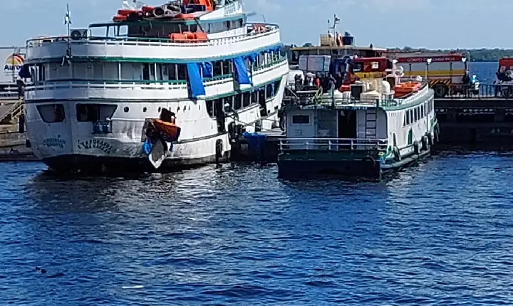 Explosão no Barco Itaporanga deixa 8 pessoas feridas e uma morta no Porto de Manaus