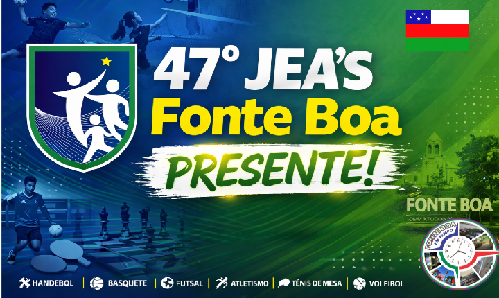 Fonte Boa confirma participação nos JEAs 2026 e estudantes vão representar o município nas seletivas regionais