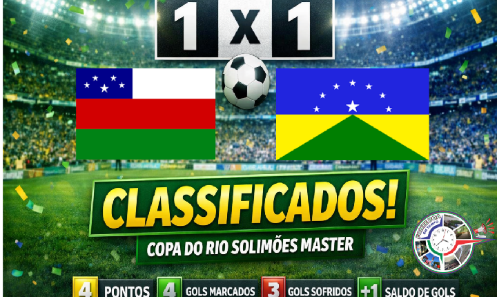 FONTE BOA E JUTAÍ EMPATAM EM JOGO PEGADO E AVANÇAM NA COPA RIO SOLIMÕES MASTER