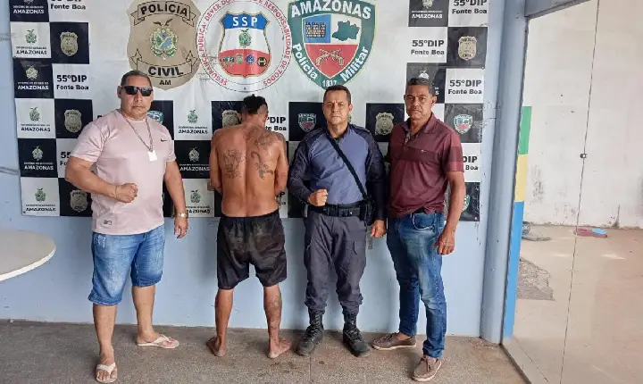 Fonte Boa: Homem é preso no ramal dos agricultores neste final de semana por Roubo, furto, tentativa de homicídio, lesão corporal e ameaças