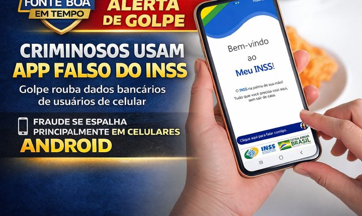 Golpistas usam aplicativo falso do INSS para roubar dados bancários de usuários