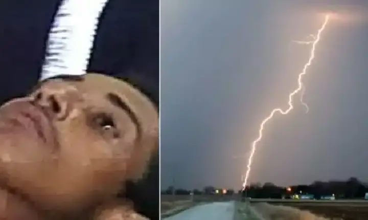 Homem é atingido por raio enquanto cozinhava