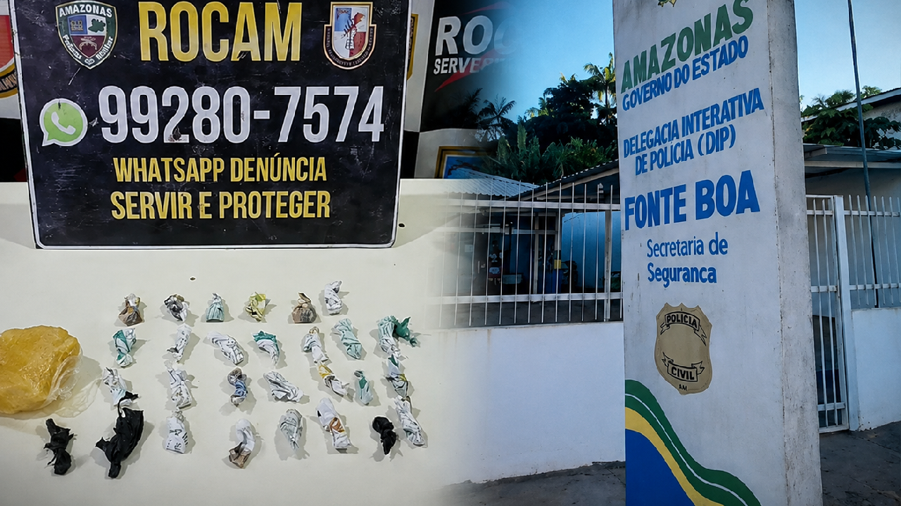 Jovem de 19 anos é preso suspeito de tráfico de drogas durante operação em Fonte Boa