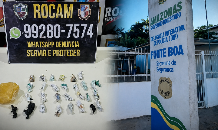 Jovem de 19 anos é preso suspeito de tráfico de drogas durante operação em Fonte Boa