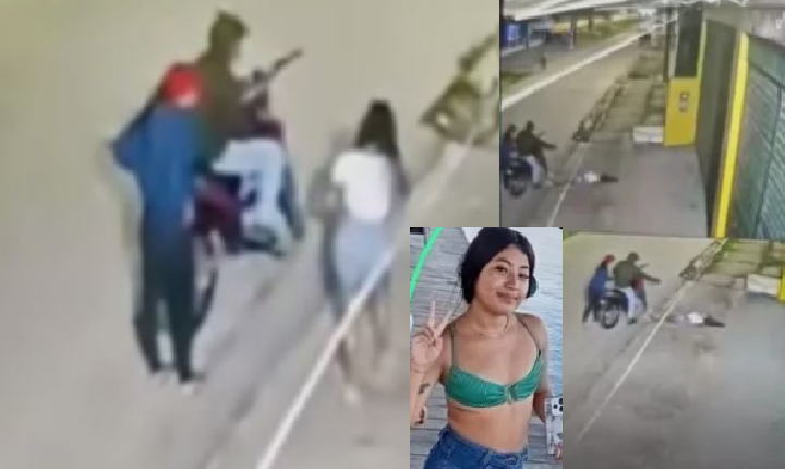Jovem é morta a tiros em Tabatinga; ataque foi registrado por câmera de segurança