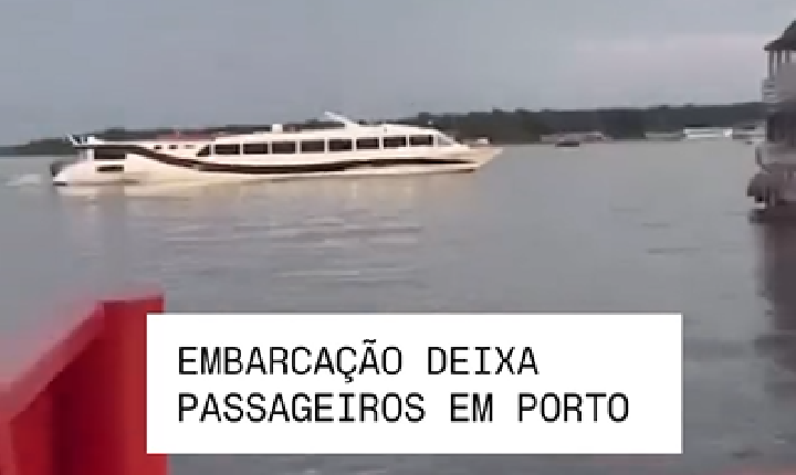 Lancha a Jato que faz linha de Tabatinga a Manaus abandonou passageiros com bilhetes de passagens pagos no Porto de Tefé