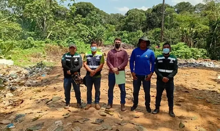 MPAM encontra queimadas e descarte irregular de lixo a céu aberto no lixão de Amaturá