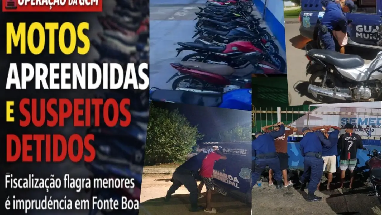 OPERAÇÃO DA GCM INTENSIFICA FISCALIZAÇÃO E APREENDE MOTOS EM FONTE BOA