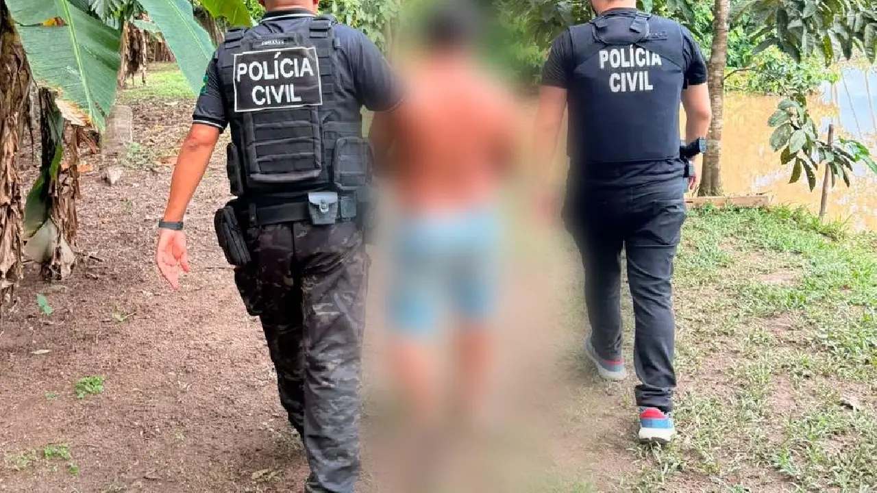 PC-AM prende homem suspeito de abusar sexualmente de crianças e adolescentes da mesma família em Tabatinga