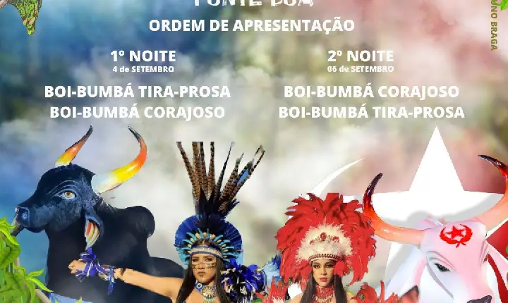 Prefeitura de Fonte Boa confirma o XXXVII Festival dos Bumbas Corajoso e Tira Prosa. “Sorteio da ordem de apresentação foi realizado ontem”