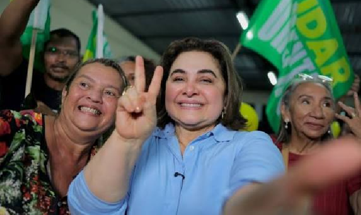 Professora Maria do Carmo abre cinco pontos de vantagem sobre Omar Aziz em pesquisa para o Governo do Amazonas