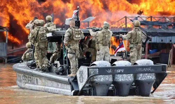 Resumo da guerra contra o Garimpo Ilegal no Rio Madeira