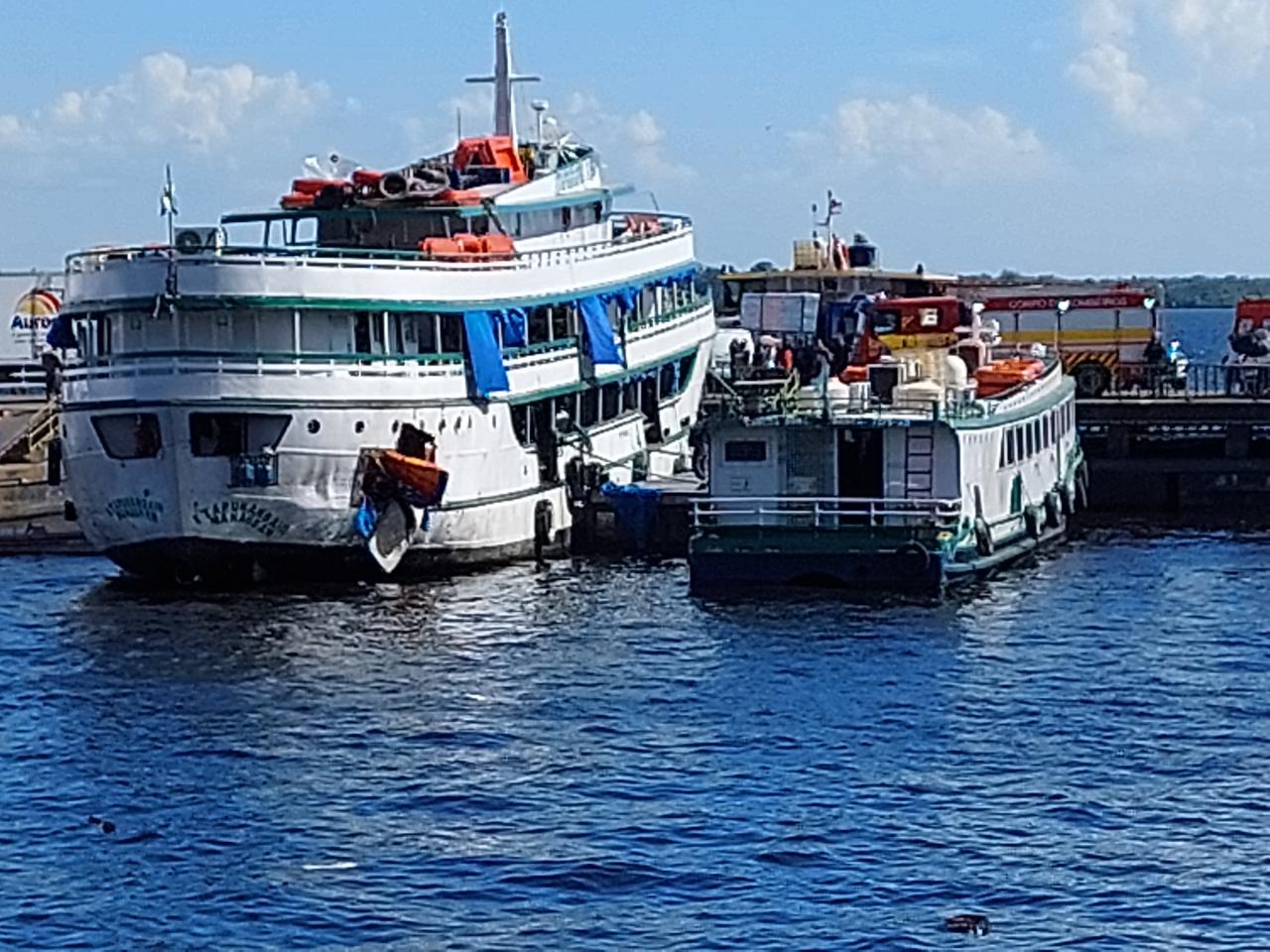Explosão no Barco Itaporanga deixa 8 pessoas feridas e uma morta no Porto de Manaus