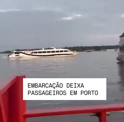 Lancha a Jato que faz linha de Tabatinga a Manaus abandonou passageiros com bilhetes de passagens pagos no Porto de Tefé