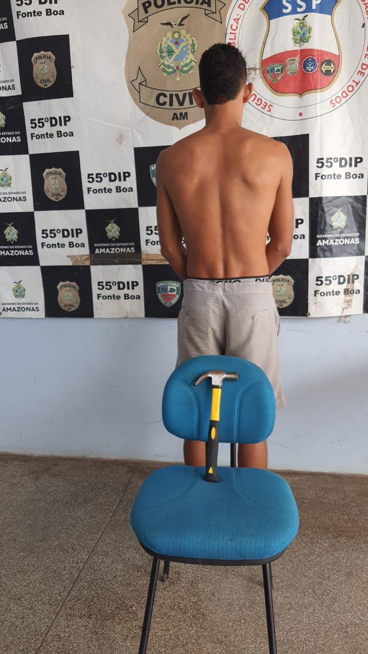 (Assista o vídeo): Homem quase foi assassinado a golpes de martelo no município de Fonte Boa