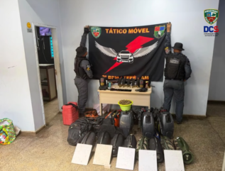 Combate aos piratas: PMAM intensifica patrulhamento no Rio Japurá e apreende arsenal de “piratas do rio” em Tefé