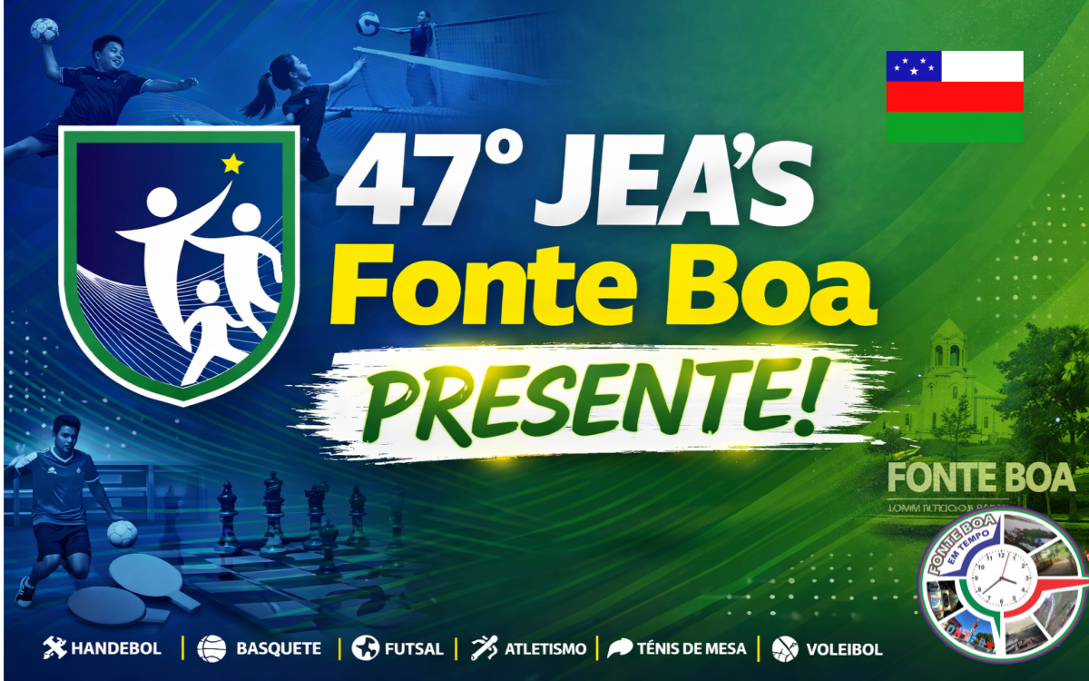 Fonte Boa confirma participação nos JEAs 2026 e estudantes vão representar o município nas seletivas regionais