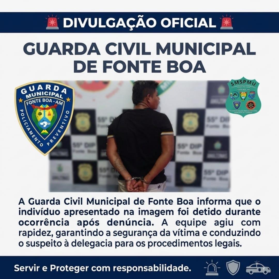 Guarda Civil Municipal age rápido e evita possível caso de violência em Fonte Boa