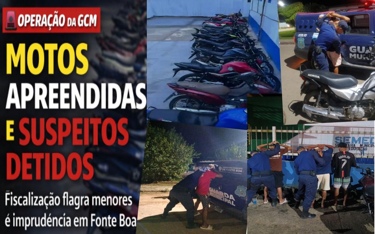 OPERAÇÃO DA GCM INTENSIFICA FISCALIZAÇÃO E APREENDE MOTOS EM FONTE BOA