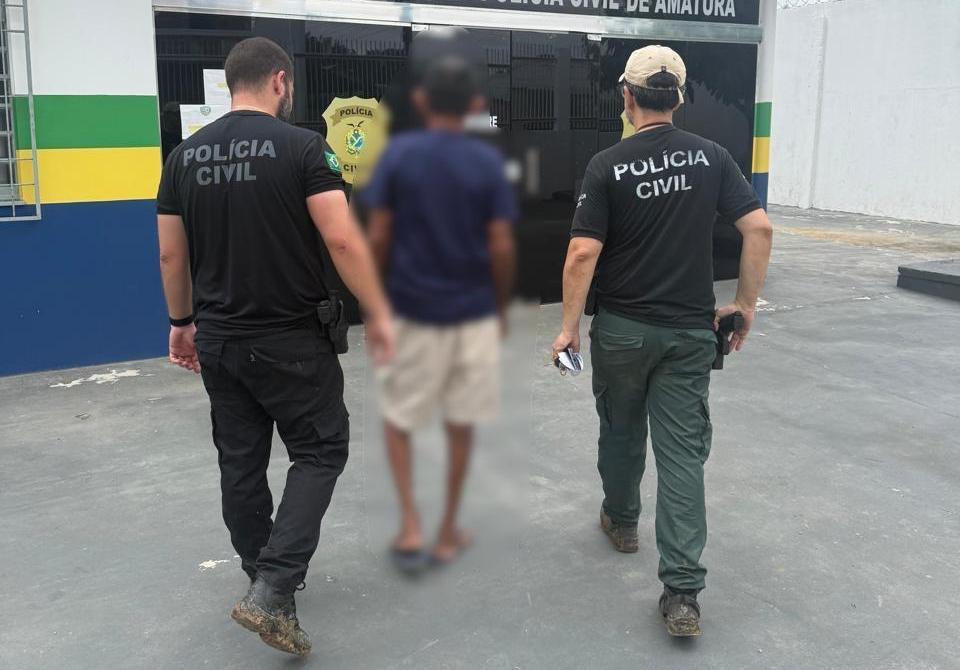 Idoso de 60 anos é preso suspeito de abusar de criança de 7 anos em Amaturá; irmão da vítima presenciou situação