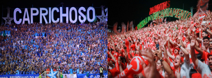 Caprichoso e Garantido travam duelo de gigantes e chegam praticamente empatados à noite decisiva do Festival de Parintins