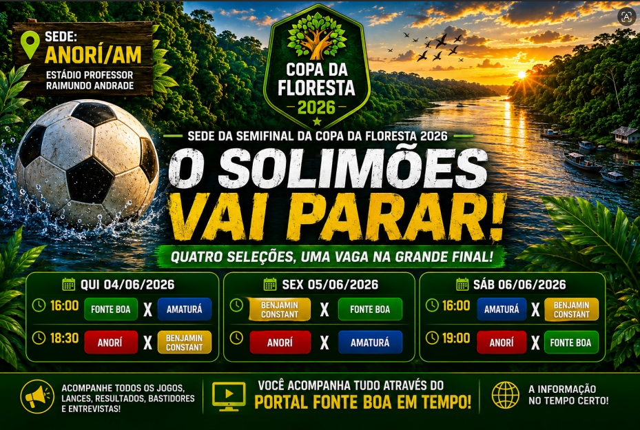 CHEGOU A HORA DA VERDADE: QUATRO SELEÇÕES, UMA VAGA NA GRANDE FINAL DA COPA DA FLORESTA 2026