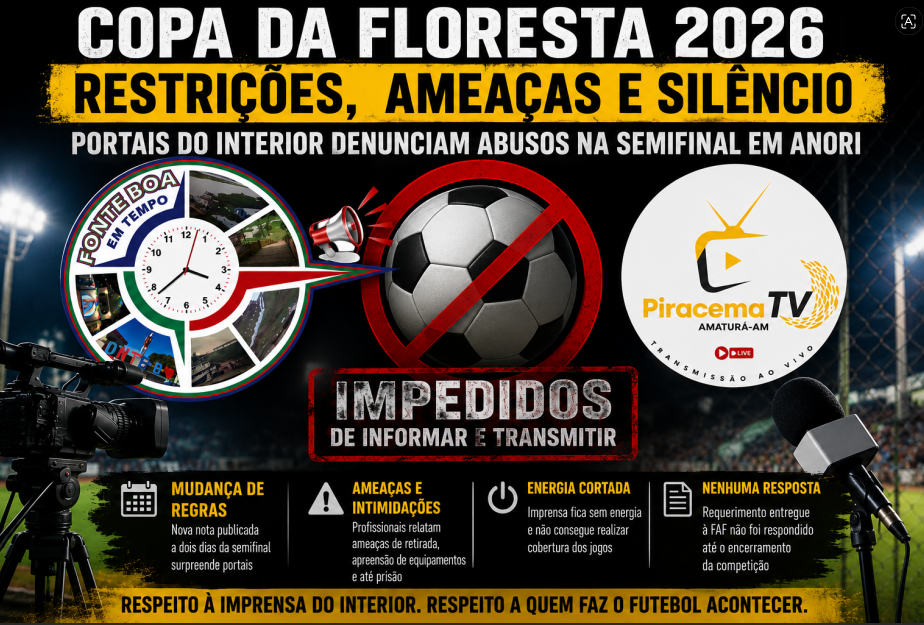 ESPORTE, IMPRENSA E RESPEITO: O EPISÓDIO DE ANORI QUE EXPÔS A FRAGILIDADE DA RELAÇÃO ENTRE A FAF E OS PORTAIS DO INTERIOR