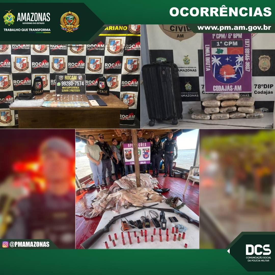 Operações no Amazonas resultam em prisões por tráfico e investigação contra esquema financeiro