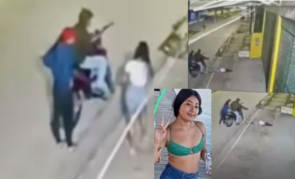 Jovem é morta a tiros em Tabatinga; ataque foi registrado por câmera de segurança