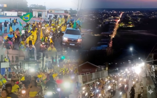A 12 dias da eleição, motociatas do 22 chamam atenção em Fonte Boa, Tefé e Coari