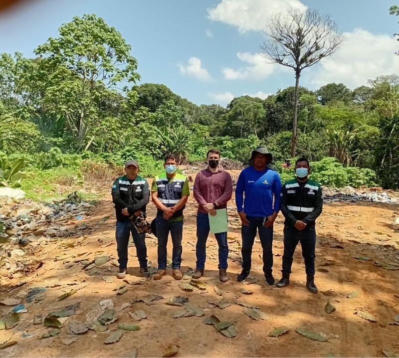 MPAM encontra queimadas e descarte irregular de lixo a céu aberto no lixão de Amaturá