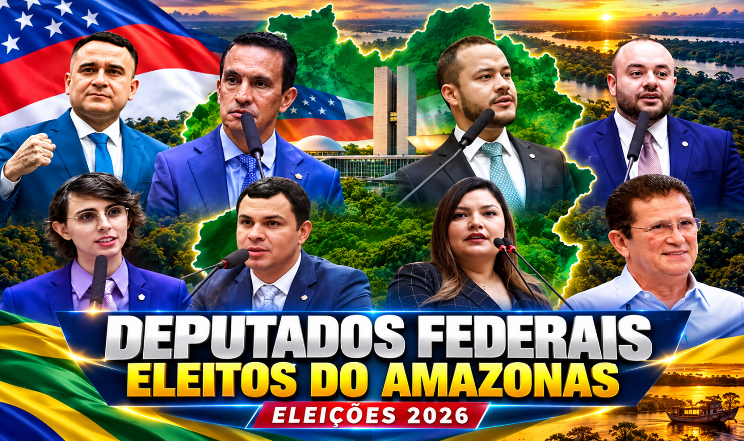 Amazonas define seus 8 deputados federais; Salazar lidera votação e bancada tem renovação