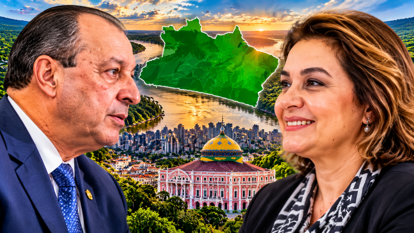 Maria do Carmo chega a 47% dos votos válidos e rejeição de Omar Aziz atinge 40% no Amazonas