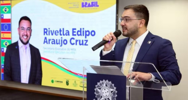 Édipo Araújo, novo ministro da Pesca e Aquicultura. Imagem: Reprodução.