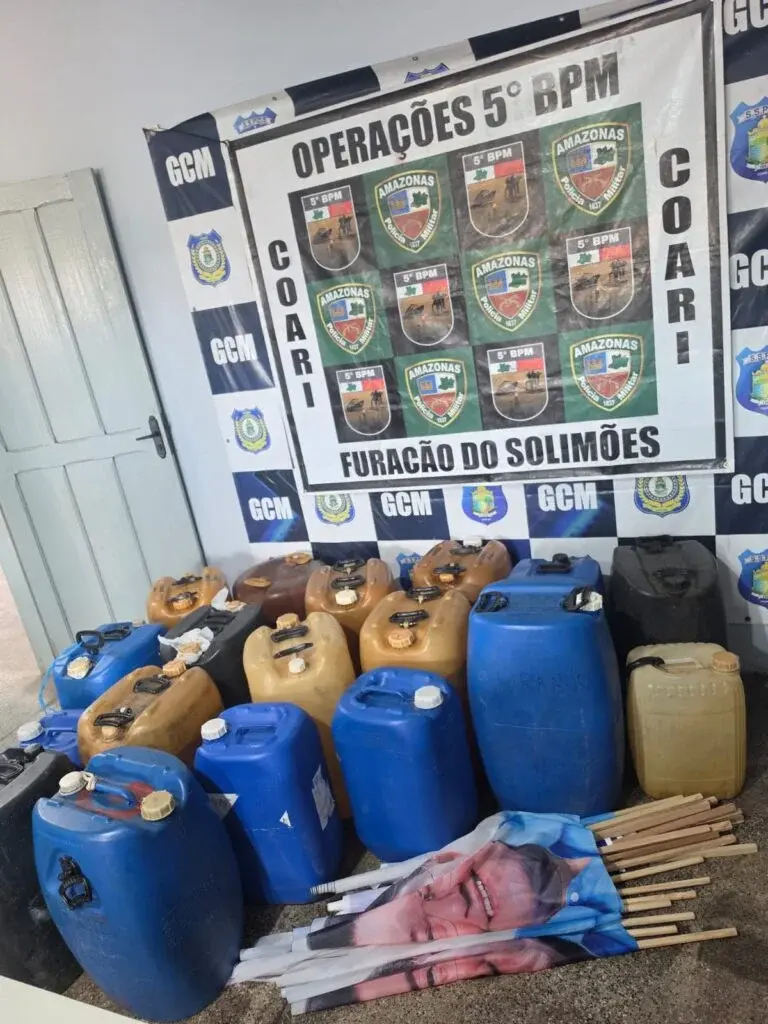 Imagem de alguns dos materiais apreendidos: Divulgação (Web).
