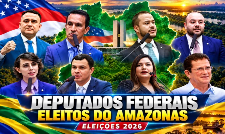 Amazonas define seus 8 deputados federais; Salazar lidera votação e bancada tem renovação