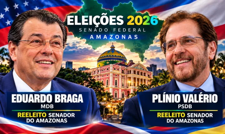 CONFIRMADO: Eduardo Braga e Plínio Valério são reeleitos senadores pelo Amazonas
