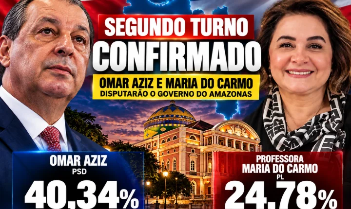 CONFIRMADO: Omar Aziz vai enfrentar Maria do Carmo na decisão pelo Governo do Amazonas