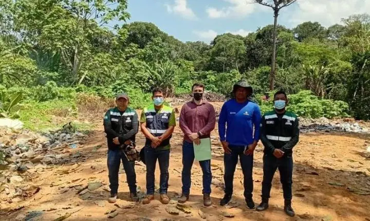 MPAM encontra queimadas e descarte irregular de lixo a céu aberto no lixão de Amaturá