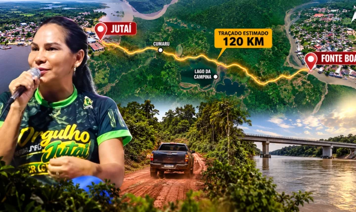 Prefeita de Jutaí defende estrada até Fonte Boa e reacende sonho histórico de união entre os dois municípios