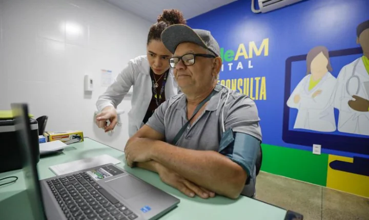 Saúde digital cresce 37% no Amazonas e amplia consultas especializadas para moradores do interior